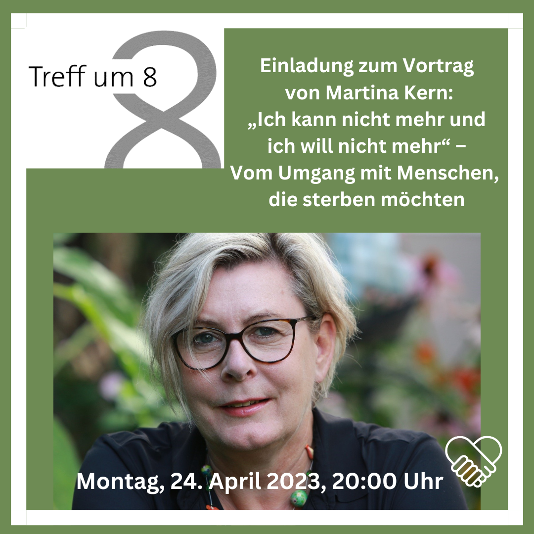 Treff um 8 mit Martina Kern: „Ich kann nicht mehr und ich will nicht mehr“ – Vom Umgang mit Menschen, die sterben möchten